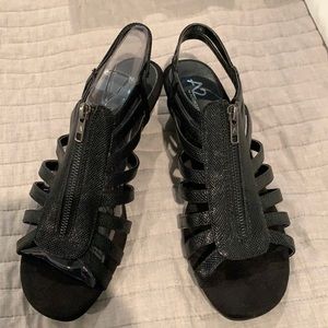 Black strappy sandals